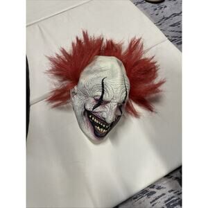 Killer Scary Clown Halloween Mask Wicked Full Head Big Mouth Adults